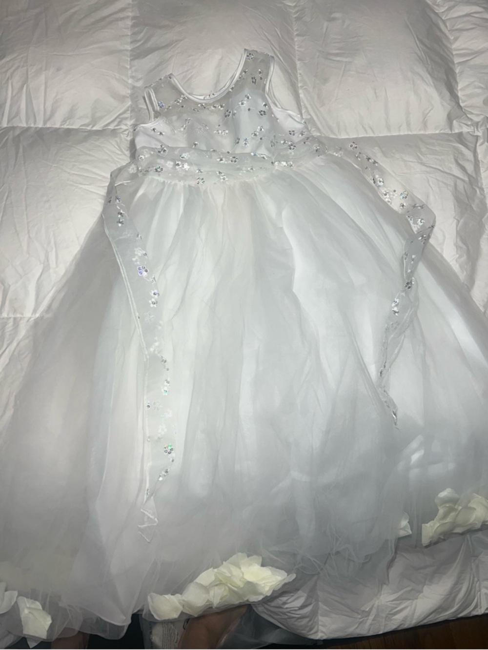 Flower girl dress size 12 for 12 yr old girl